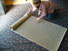 Teppich rollen